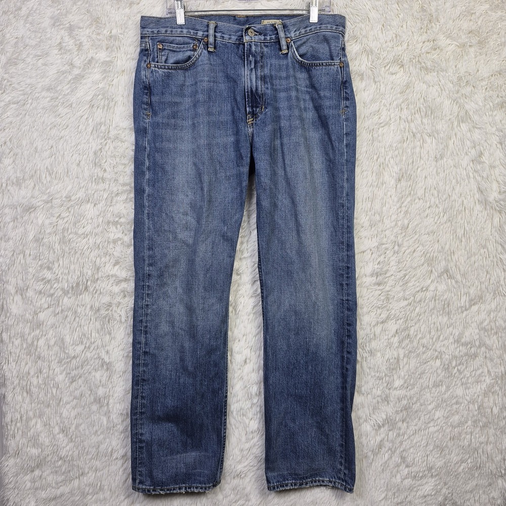 Vtg Polo Ralph Lauren 867 Mens Jeans 33x32 Blue Straight Leg Medium Wash Y2K